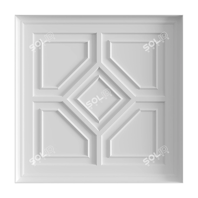 Custom Ceiling Composition Art 3D model image 1