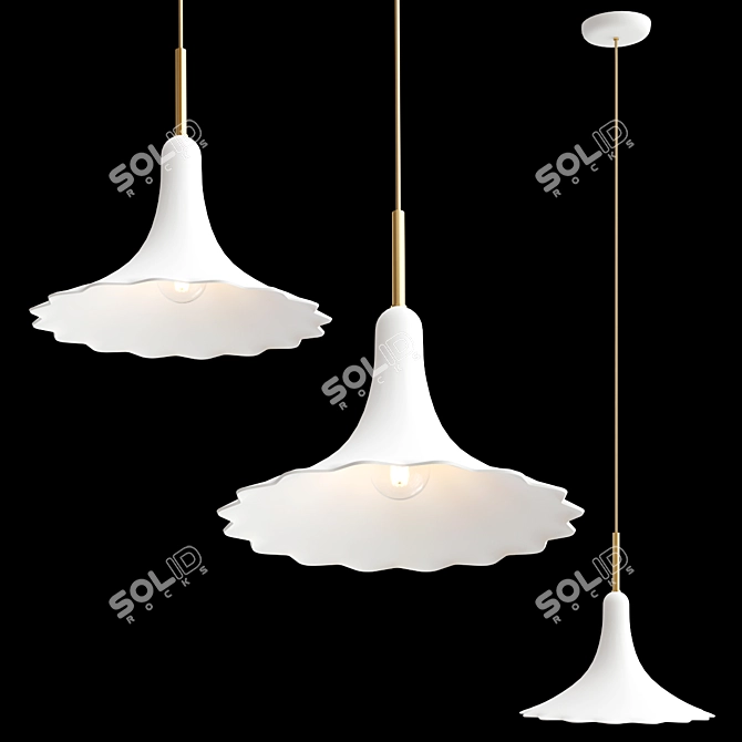 Petalii LED Chandelier Collection by Nuura 3D model image 3