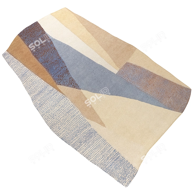 Luxury 3 in 1 Carpet Set. 3D model image 4