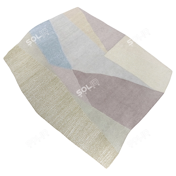 Luxury 3 in 1 Carpet Set. 3D model image 5