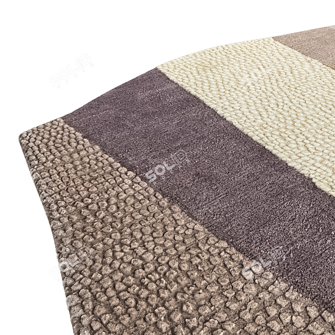 Luxury 3 in 1 Carpet Set. 3D model image 8