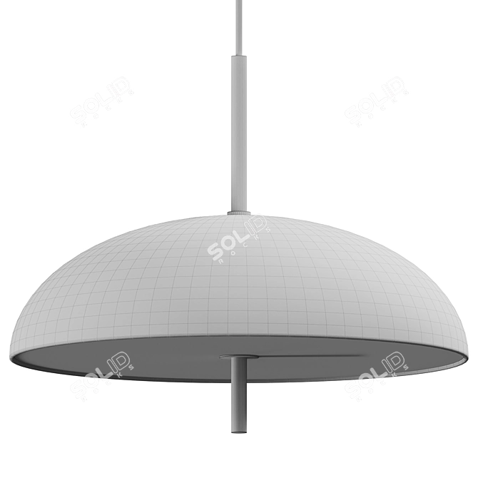 Adjustable Pendant Lighting with Splines 3D model image 3