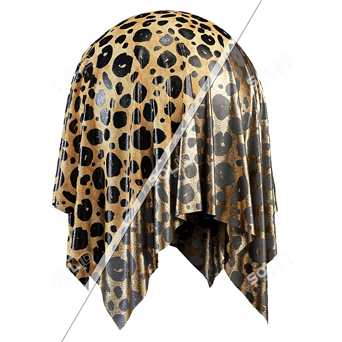 Animal Skin Fabric Material Set 3D model image 1