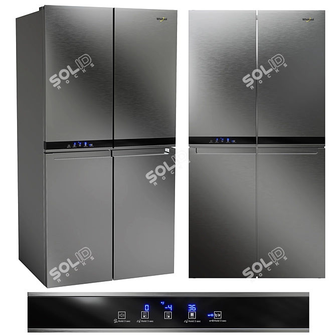 Whirlpool 3D Refrigerator Bundle 3D model image 4