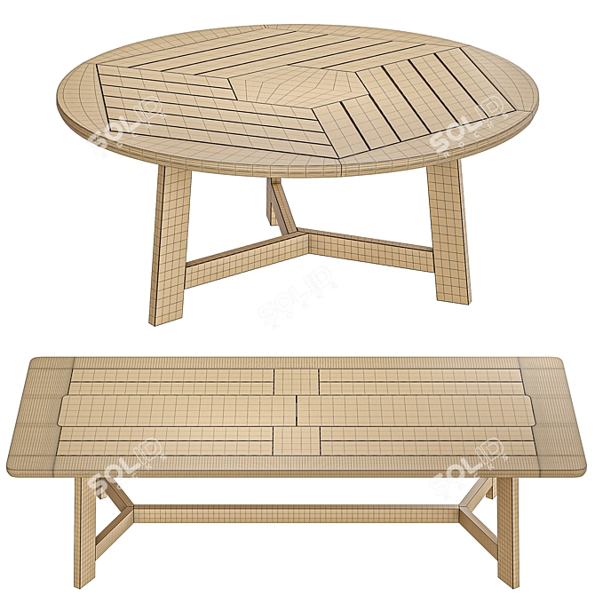 Ginestra 3D Table Model 3D model image 4