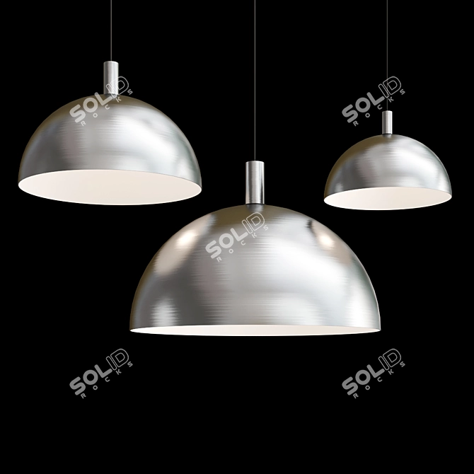 Contemporary Archibald Pendant Lights 3D model image 2