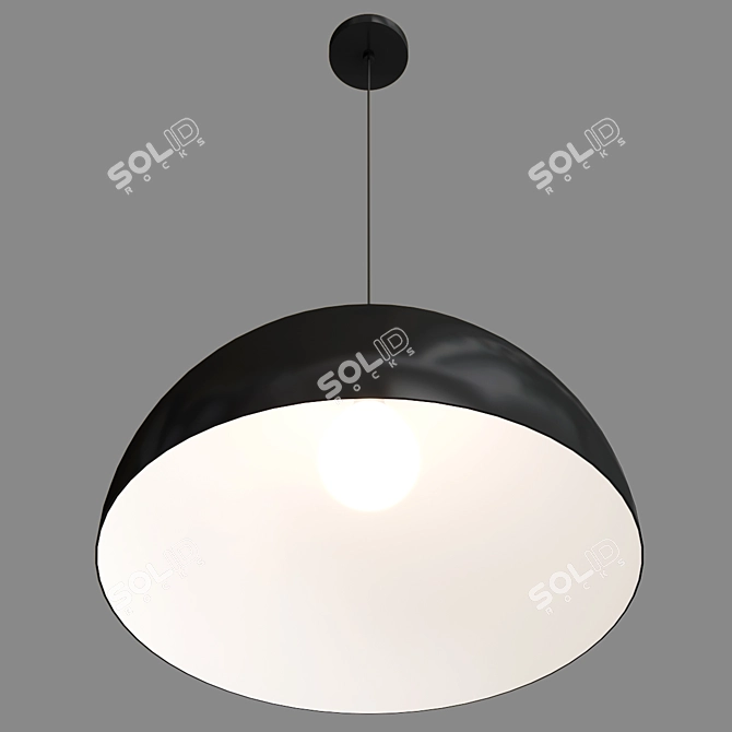 Contemporary Archibald Pendant Lights 3D model image 4