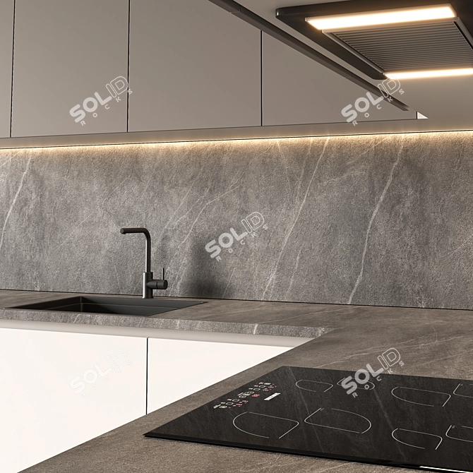 Modern Kitchen 2015 Design 3D model image 5