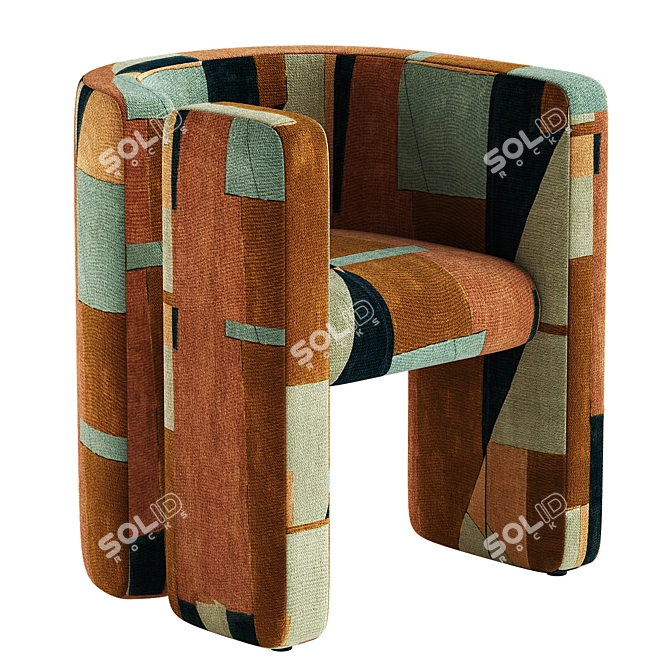 Modern Design Fairfax Chair Home 3D model image 1