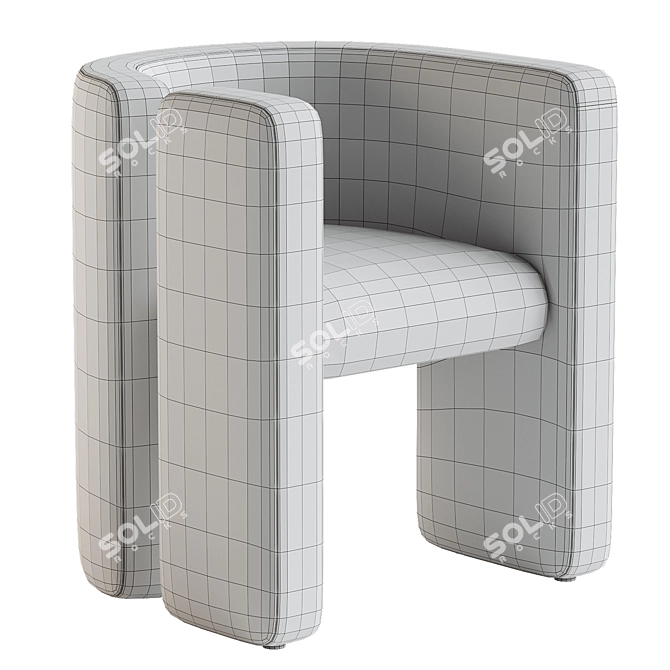 Modern Design Fairfax Chair Home 3D model image 4