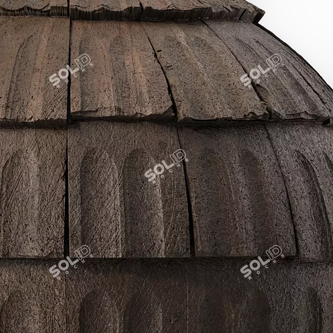 Concrete Roofing Texture Materials 3D model image 3