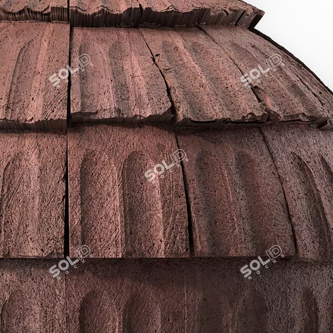 Concrete Roofing Texture Materials 3D model image 6