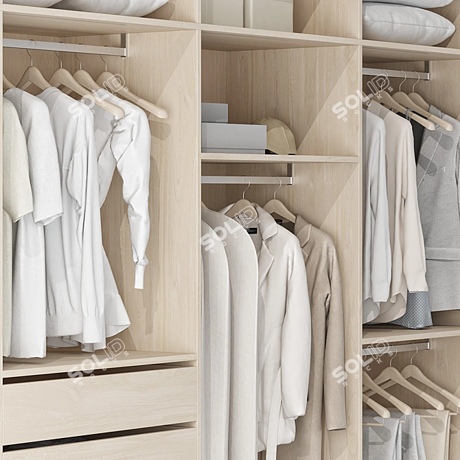 Modern Style Wardrobe Collection 3D model image 3