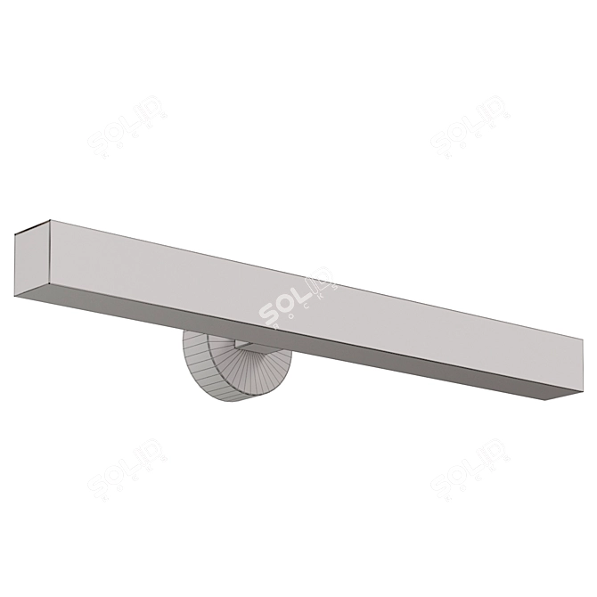 Modern Wall Light Fixture 3D Model 3D model image 2