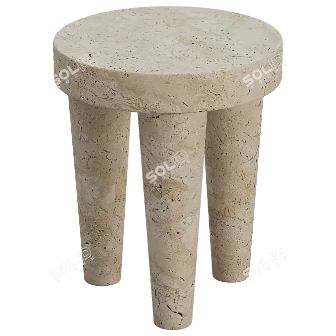Modern Tribute Stool 3D Model 3D model image 3
