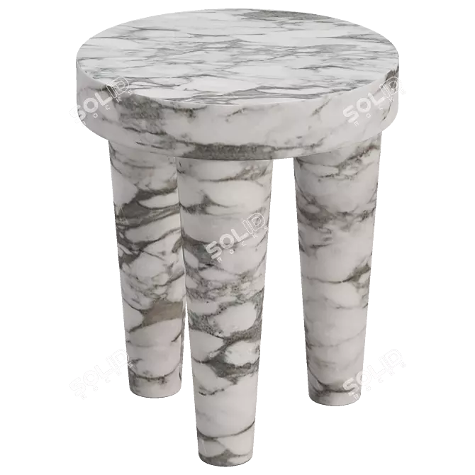 Modern Tribute Stool 3D Model 3D model image 4