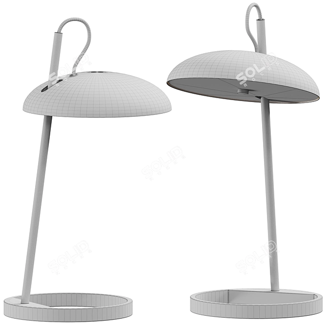 Scandinavian Style LED Table Lamp 3D model image 2