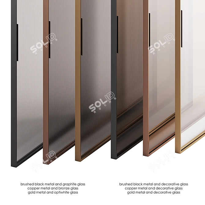 Stylish PIU Sliding Doors for Modern Interiors 3D model image 2