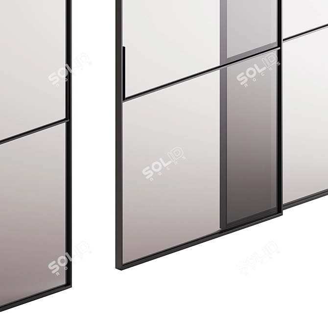 Stylish PIU Sliding Doors for Modern Interiors 3D model image 5