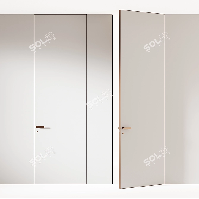 PIU Aluminum Doors: Modern Design 3D model image 2