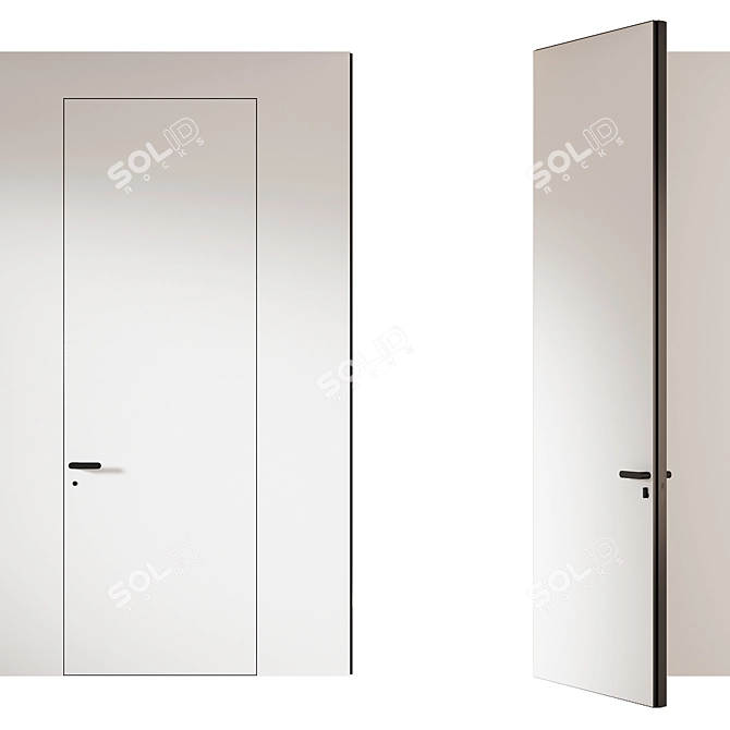 PIU Aluminum Doors: Modern Design 3D model image 8