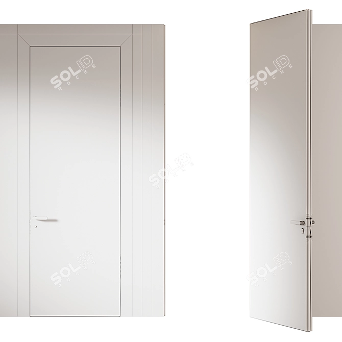 PIU Aluminum Doors: Modern Design 3D model image 14