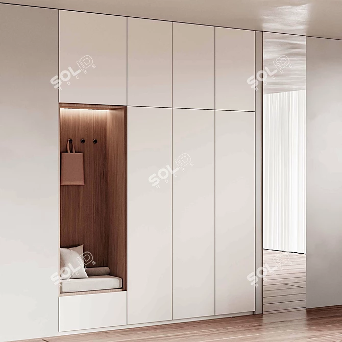 Modern Hallway Furniture Set 3D model image 3