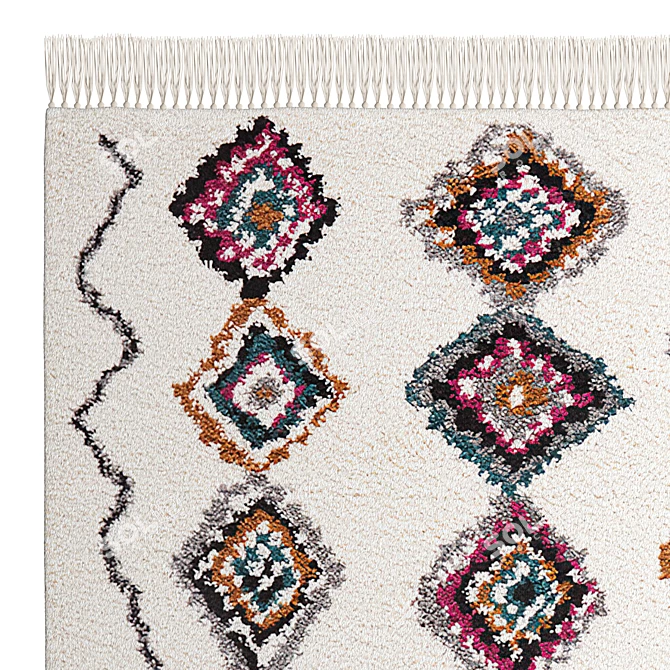 Nuria Berber-Style Rug, 3D Model 3D model image 2
