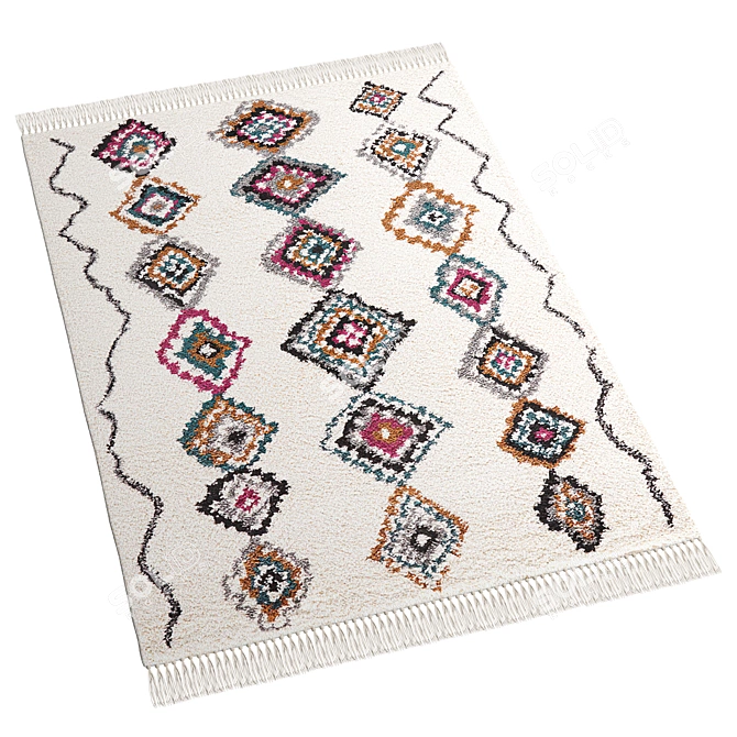 Nuria Berber-Style Rug, 3D Model 3D model image 3