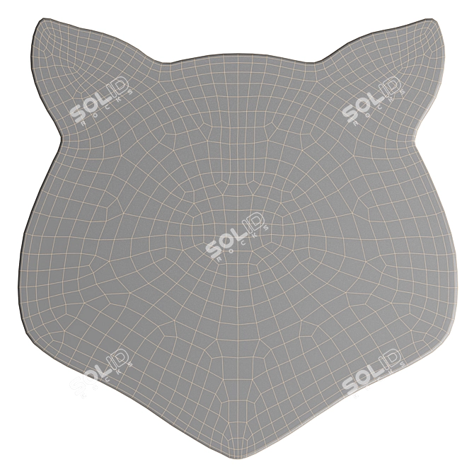 Eco-Friendly Lisica Animal Rug 3D model image 4