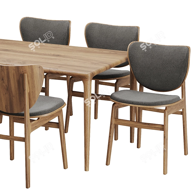 Elegant Elephant Dining Set 2016 3D model image 2