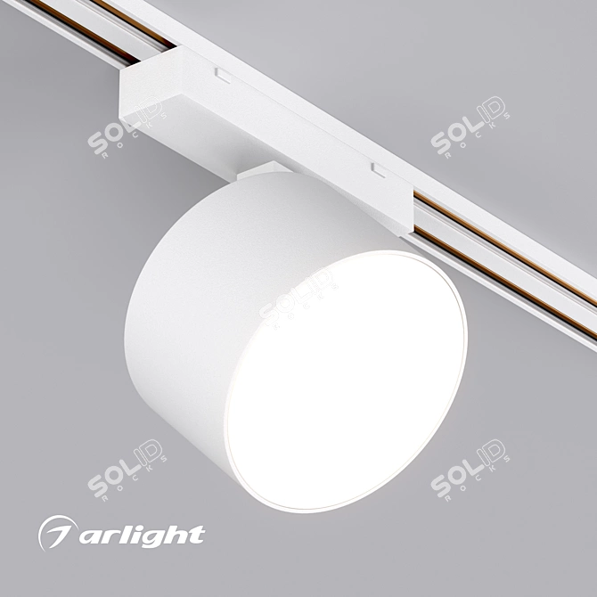 MAG-VIBE Rondo 10W Magnetic Track Light 3D model image 2