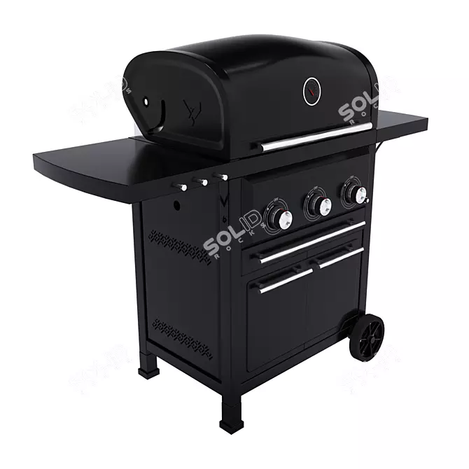 Vermont Castings Gas Grill, BBQ. 3D model image 1