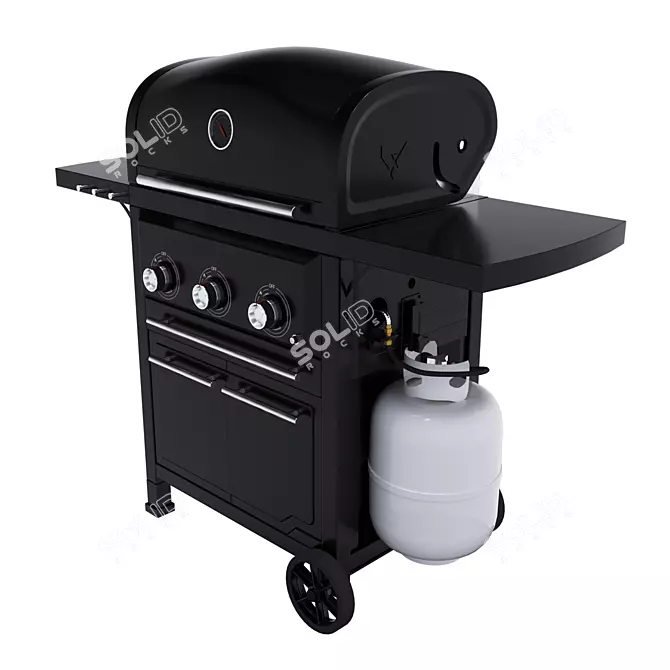 Vermont Castings Gas Grill, BBQ. 3D model image 2