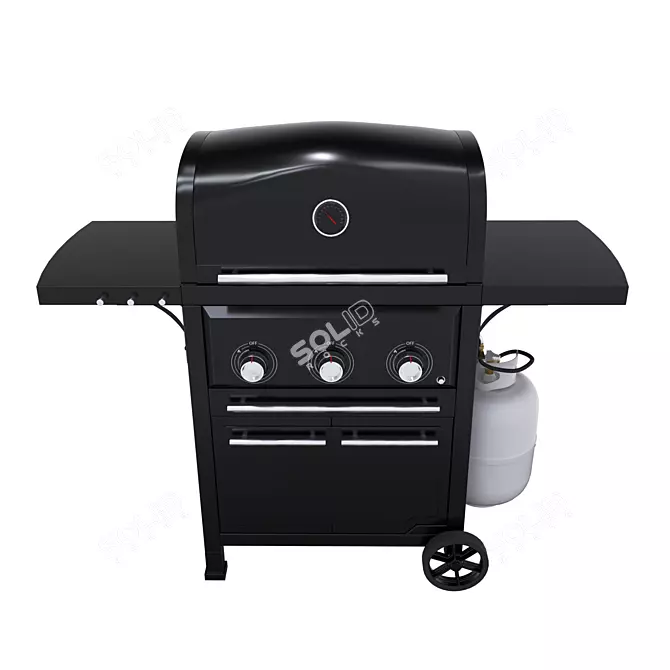 Vermont Castings Gas Grill, BBQ. 3D model image 3