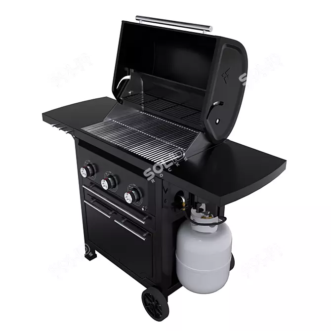 Vermont Castings Gas Grill, BBQ. 3D model image 5