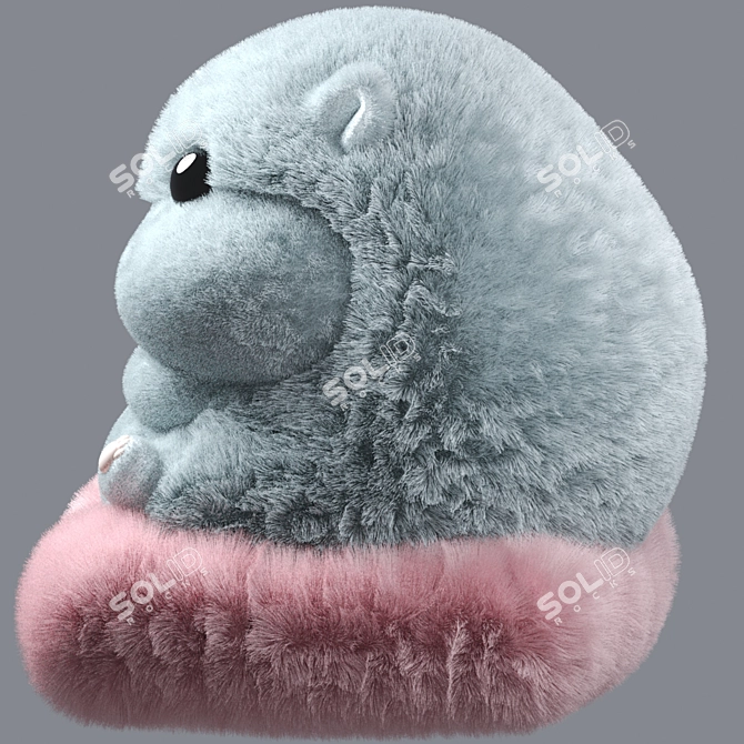 Soft Hamster Toy Version 2 3D model image 2