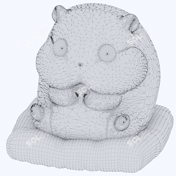 Soft Hamster Toy Version 2 3D model image 3