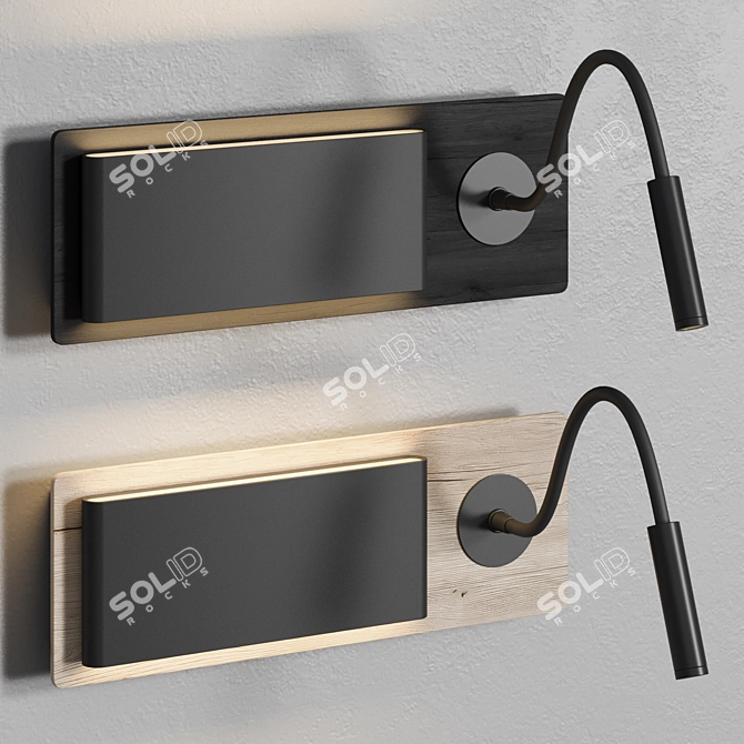 Scandinavian Design Wall Lamp 3D model image 7