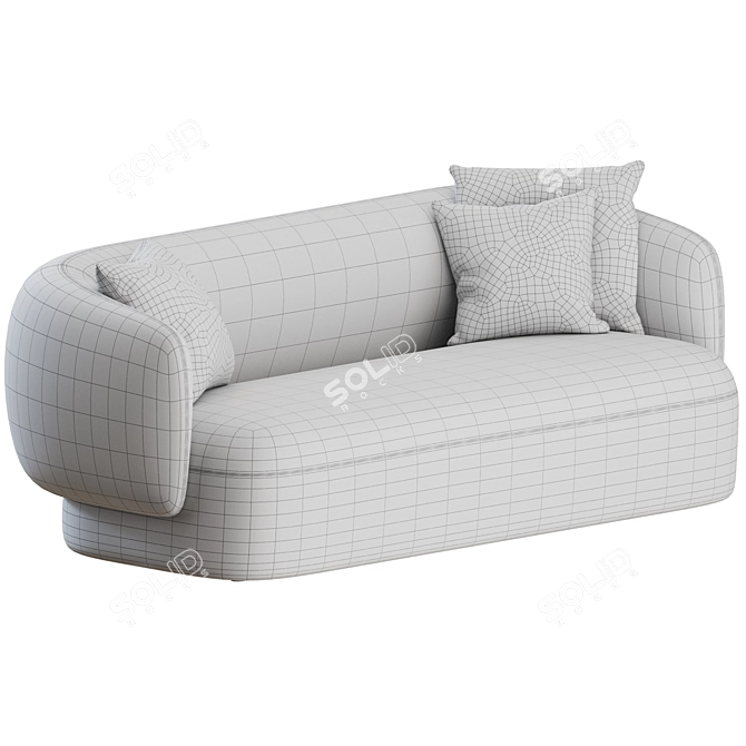 Marelli Noah Sofa: Elegant Comfort 3D model image 3