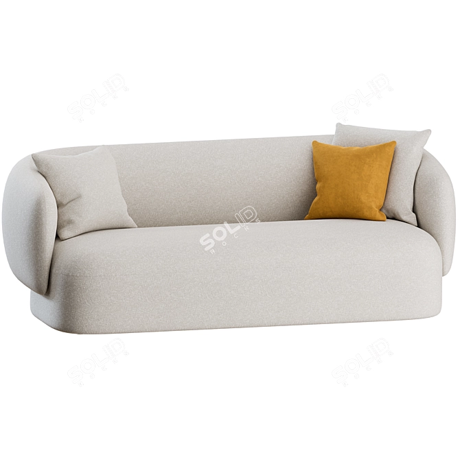 Marelli Noah Sofa: Elegant Comfort 3D model image 4