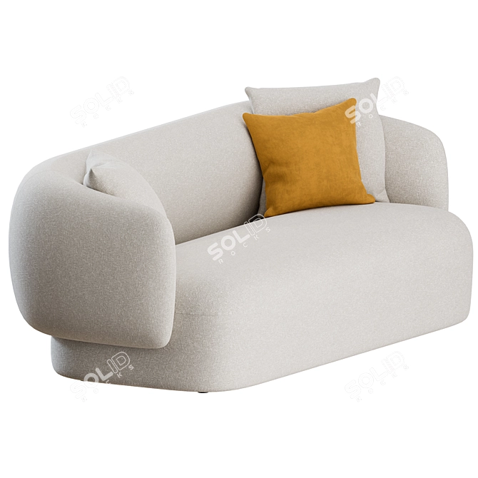 Marelli Noah Sofa: Elegant Comfort 3D model image 5