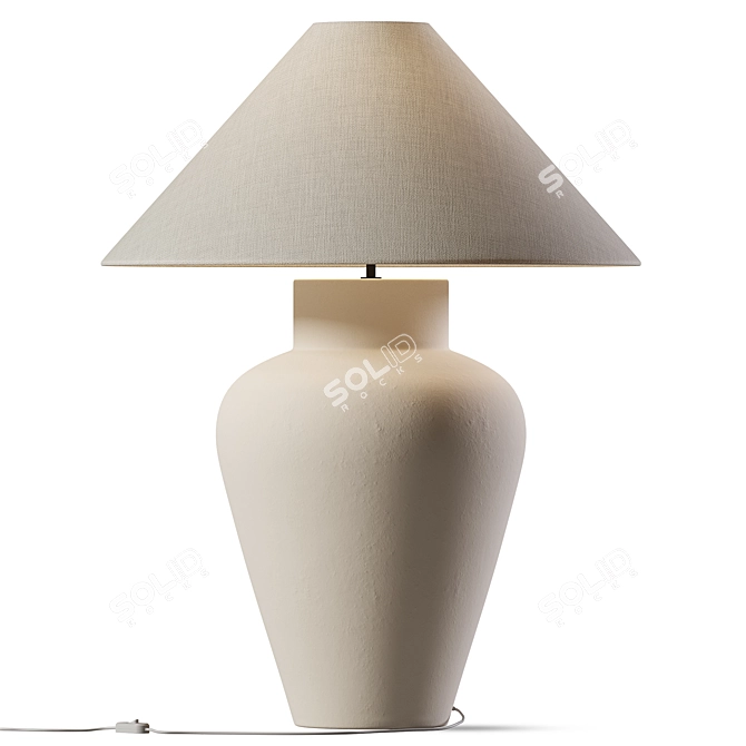 Elegant Camille Table Lamp 3D model image 1