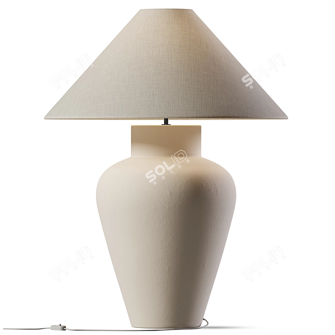 Elegant Camille Table Lamp 3D model image 3