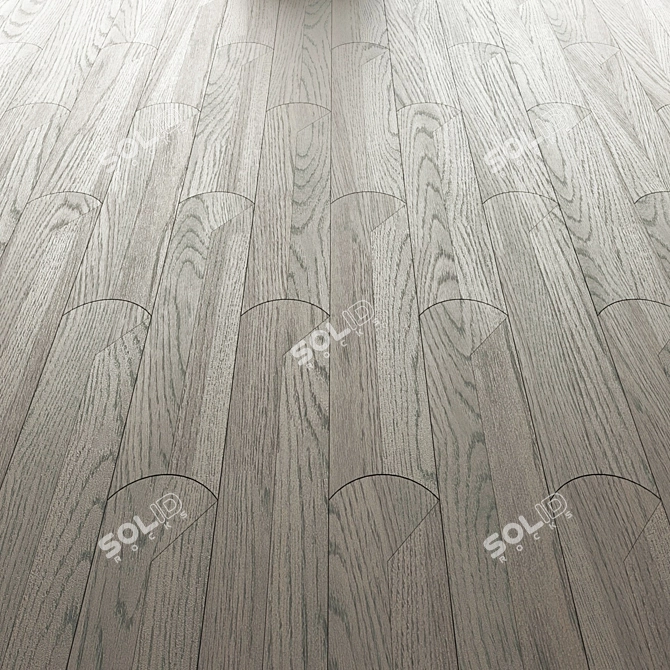 Modular Parquet Ritma in Oak Wood 3D model image 2