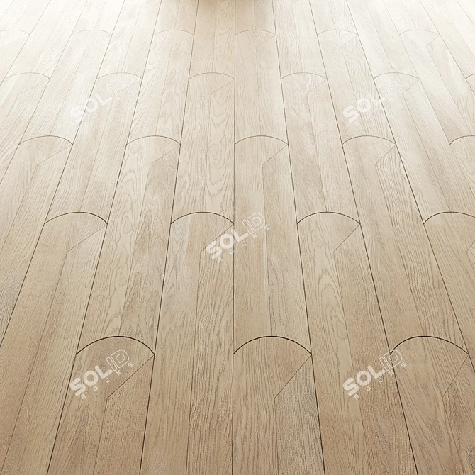 Modular Parquet Ritma in Oak Wood 3D model image 3