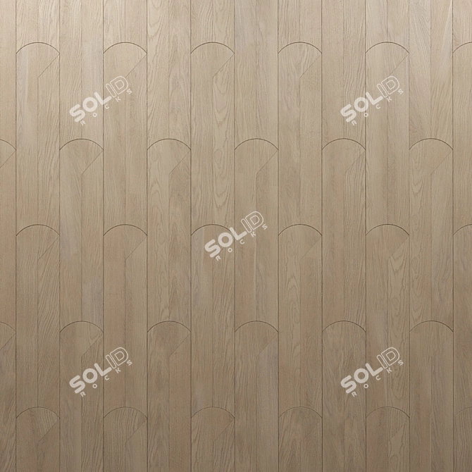 Modular Parquet Ritma in Oak Wood 3D model image 6