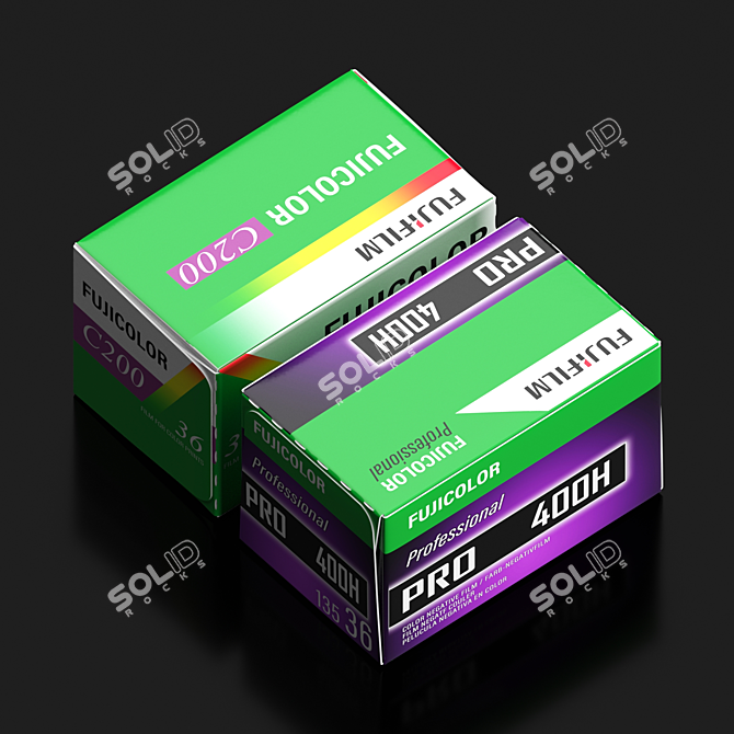 Film Photography Assorted 35mm Set 3D model image 3