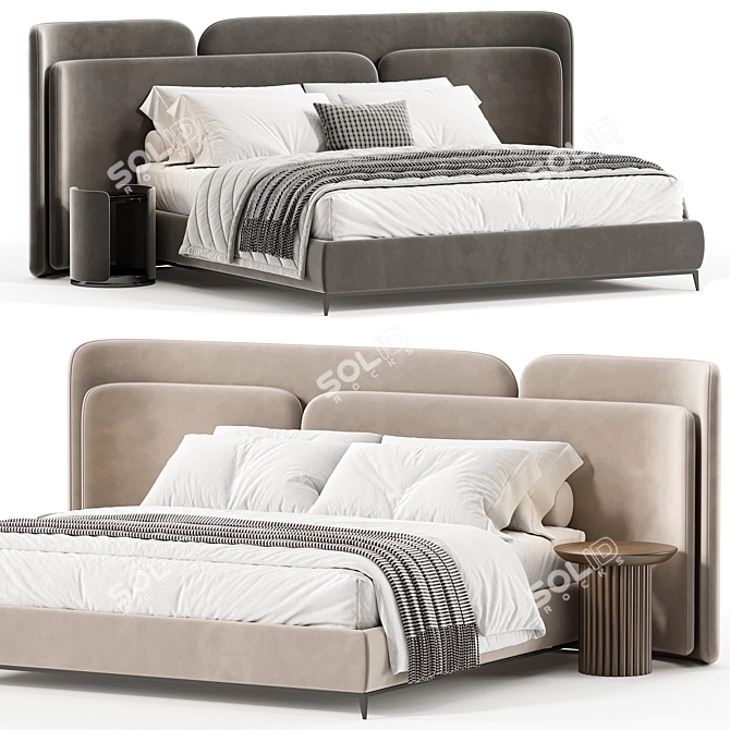 Lauren Double Bed 2015 Edition 3D model image 4