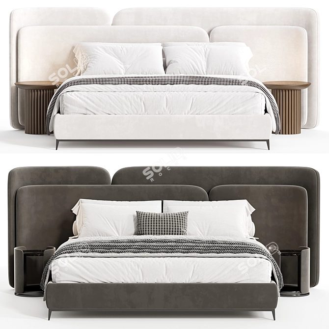 Lauren Double Bed 2015 Edition 3D model image 5